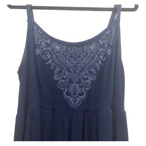 Torrid Highlow Navy Blue Spaghetti Strap SZ 3